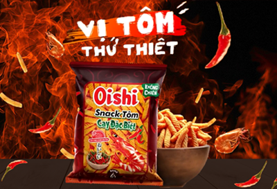 Bánh Oishi Snack Tôm Cay